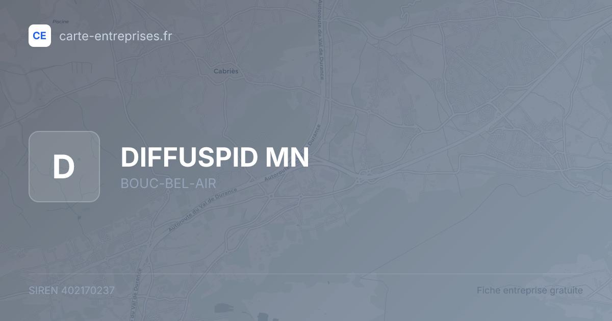 DIFFUSPID MN — 402170237 — fiche entreprise