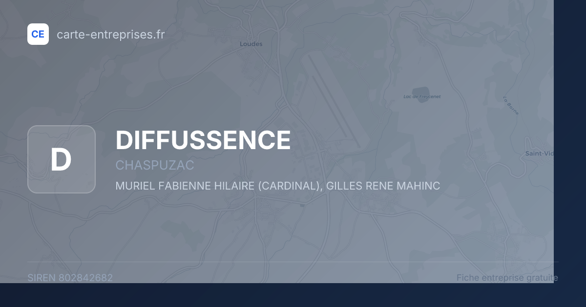 DIFFUSSENCE — 802842682 — fiche entreprise