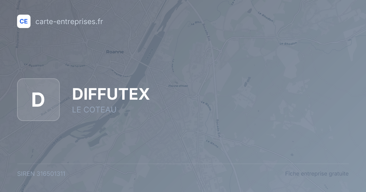 DIFFUTEX — 316501311 — fiche entreprise