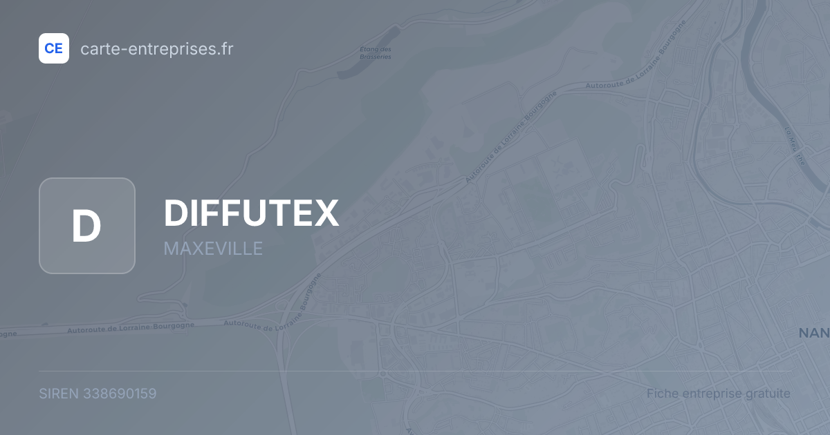 DIFFUTEX — 338690159 — fiche entreprise