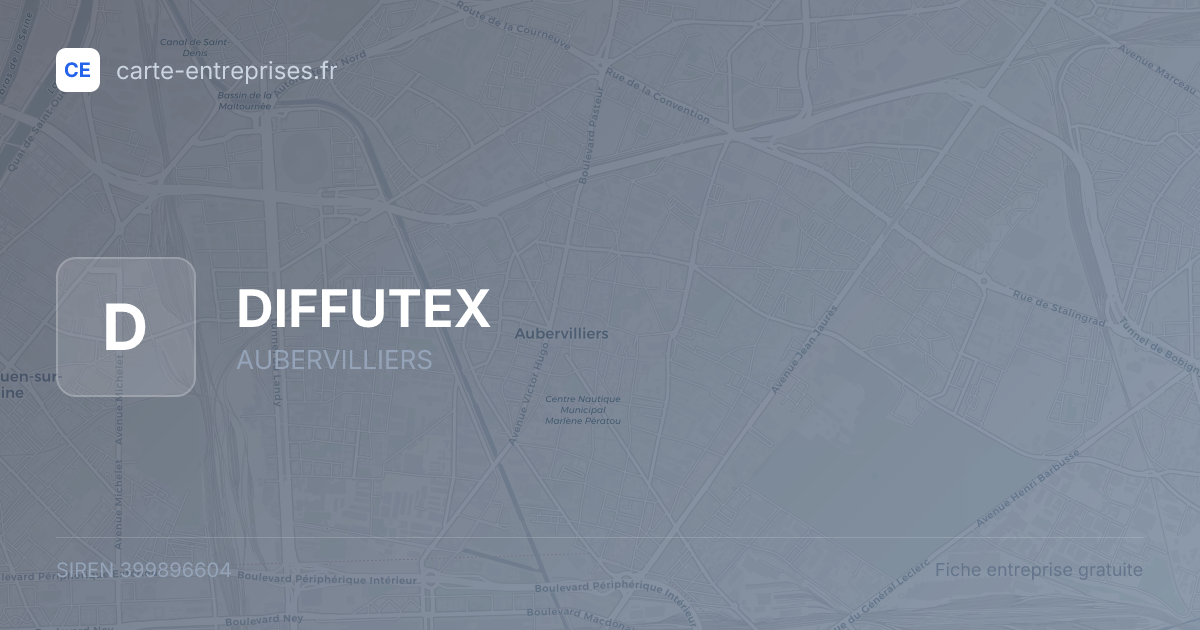 DIFFUTEX — 399896604 — fiche entreprise