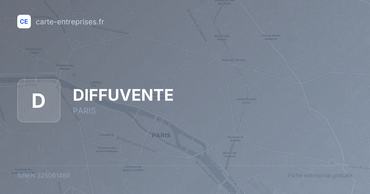 DIFFUVENTE — 325061489 — fiche entreprise