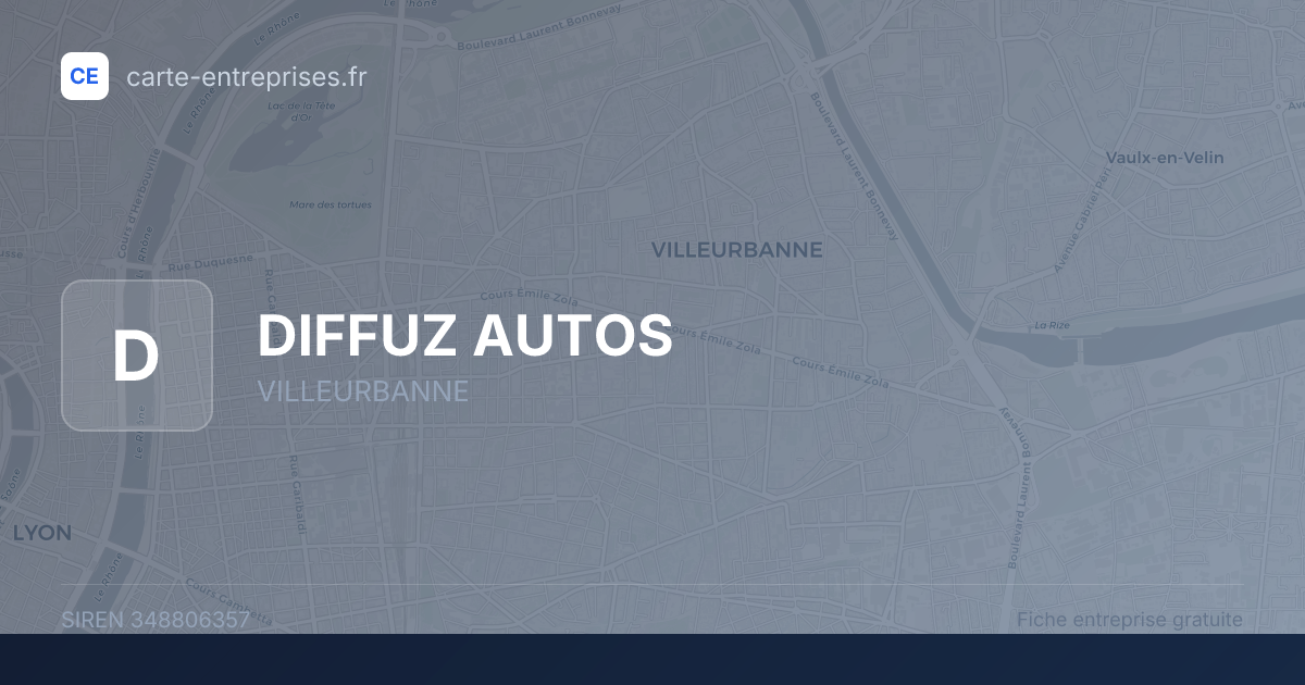 DIFFUZ AUTOS — 348806357 — fiche entreprise