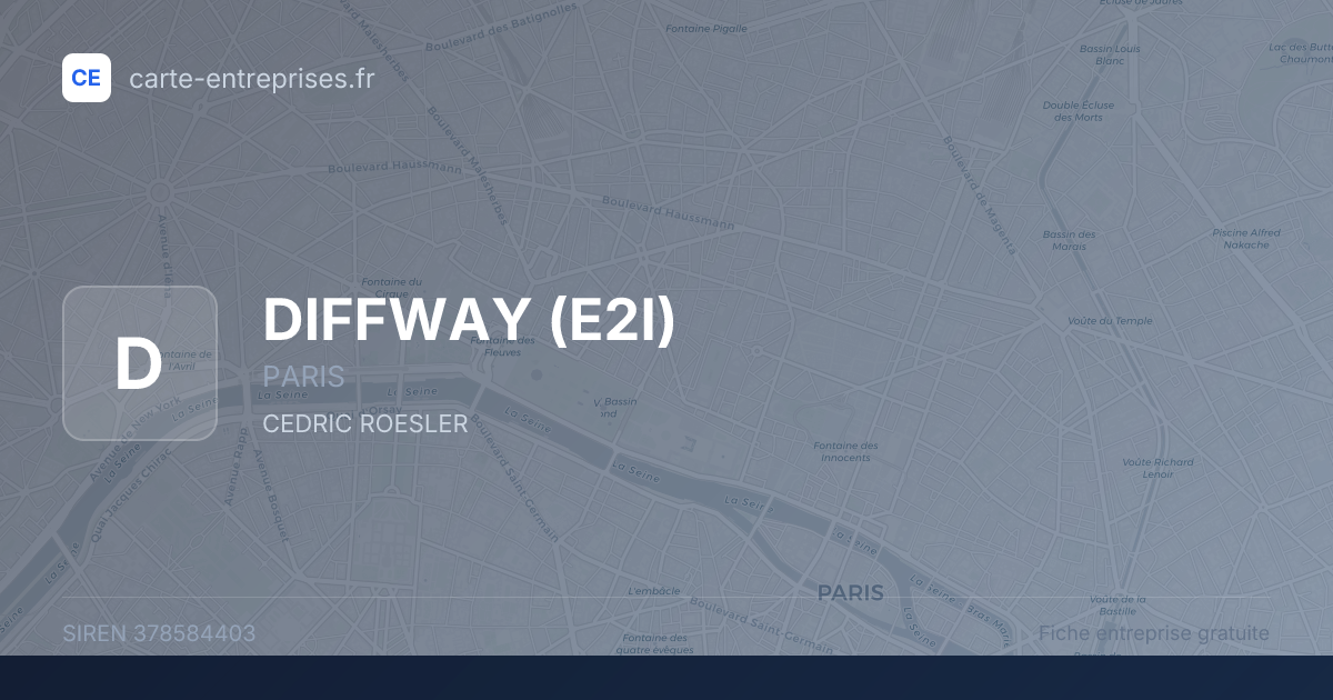 DIFFWAY (E2I) — 378584403 — fiche entreprise