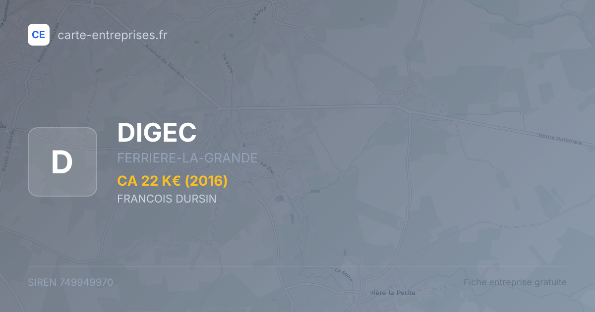 DIGEC — 749949970 — fiche entreprise