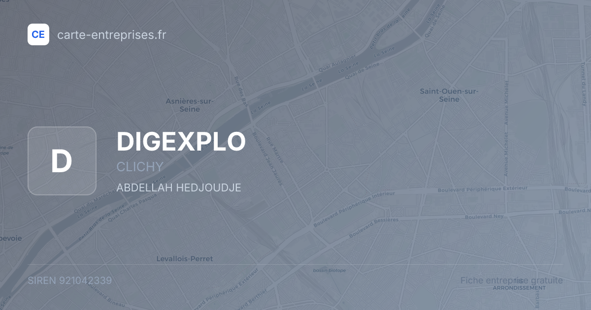 DIGEXPLO — 921042339 — fiche entreprise