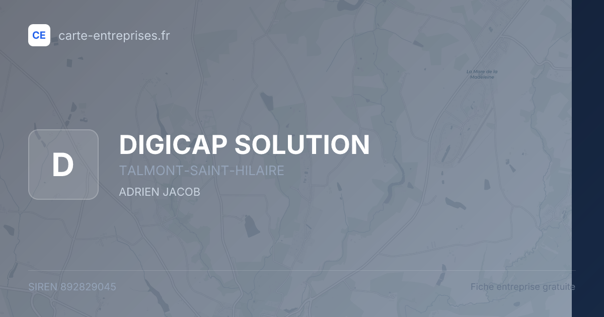 DIGICAP SOLUTION — 892829045 — fiche entreprise