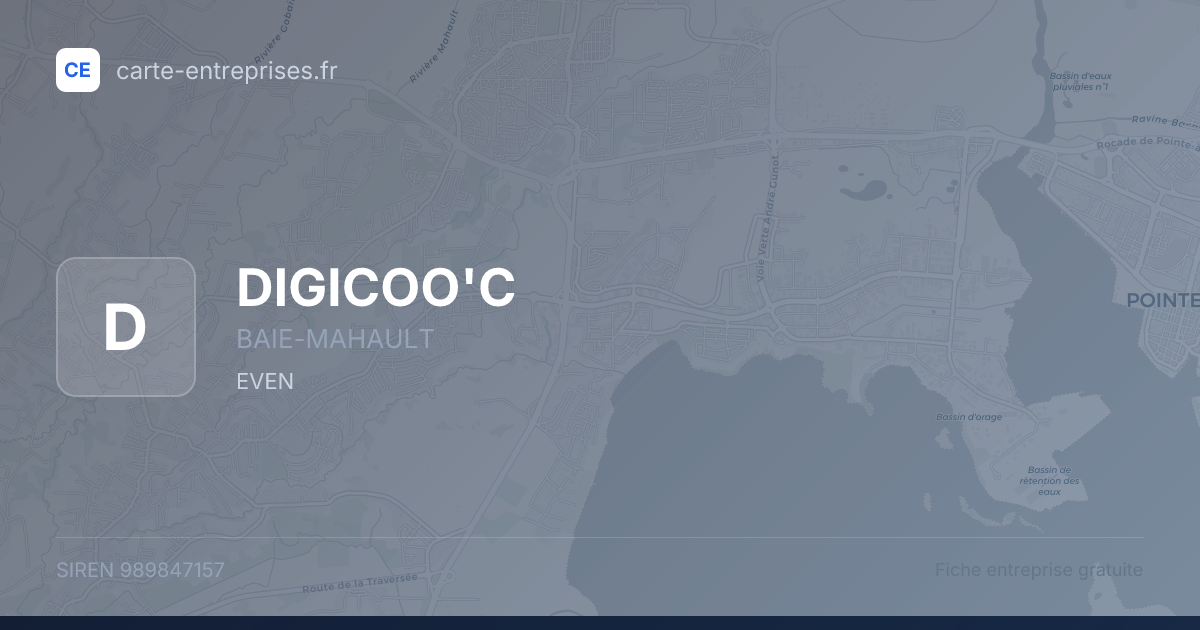 DIGICOO'C — 989847157 — fiche entreprise