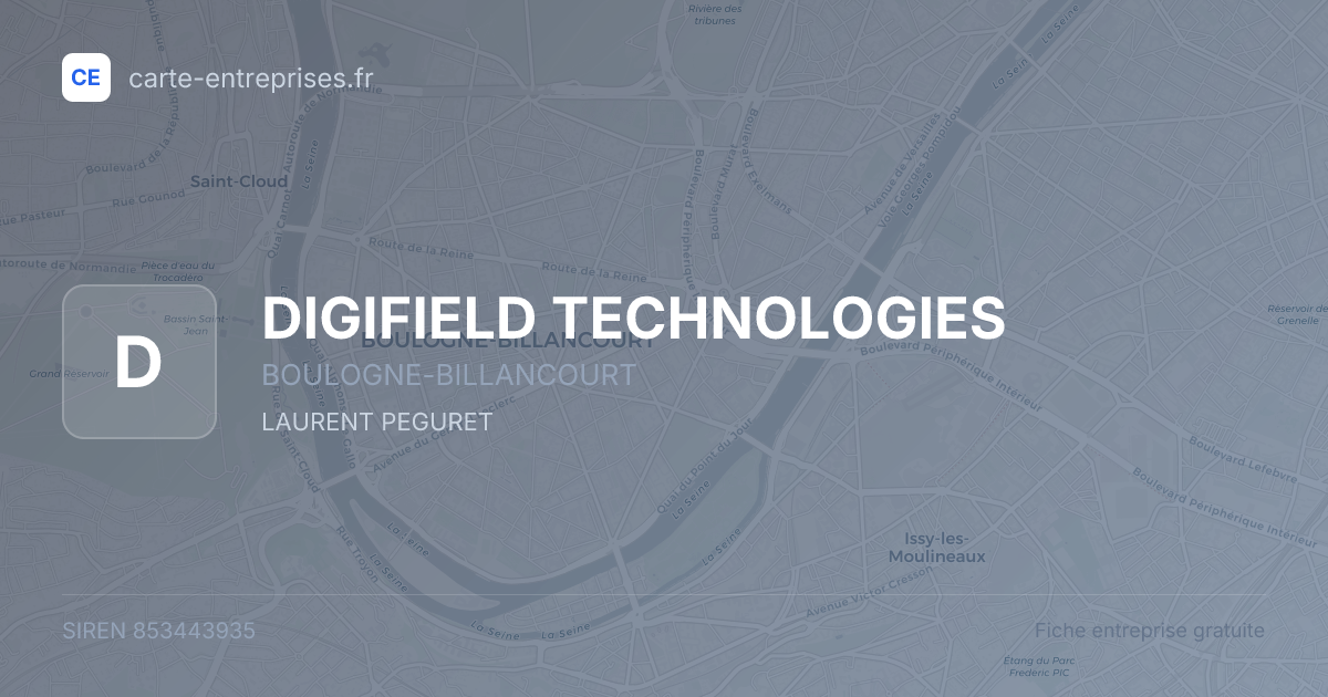 DIGIFIELD TECHNOLOGIES — 853443935 — fiche entreprise