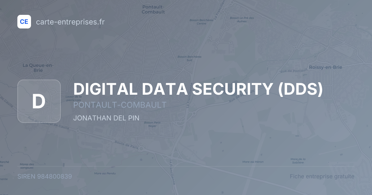 DIGITAL DATA SECURITY (DDS) — 984800839 — fiche entreprise