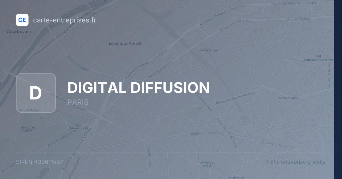 DIGITAL DIFFUSION — 433611597 — fiche entreprise