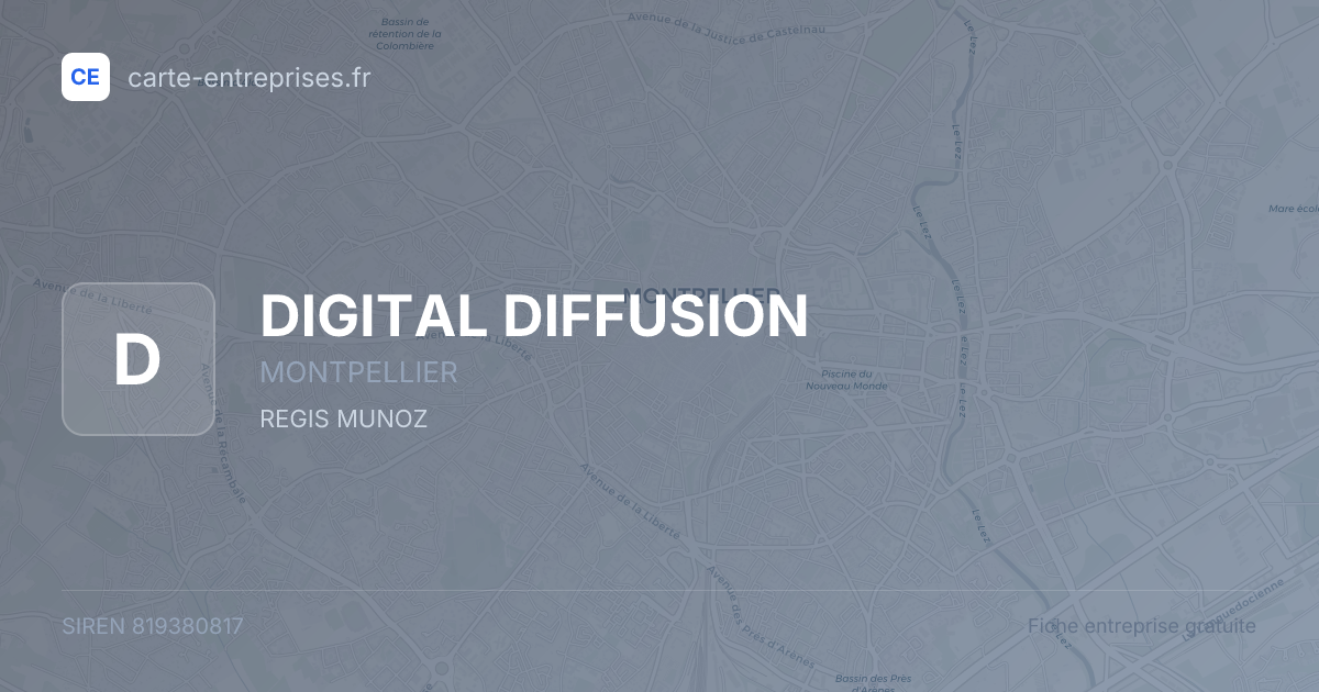 DIGITAL DIFFUSION — 819380817 — fiche entreprise