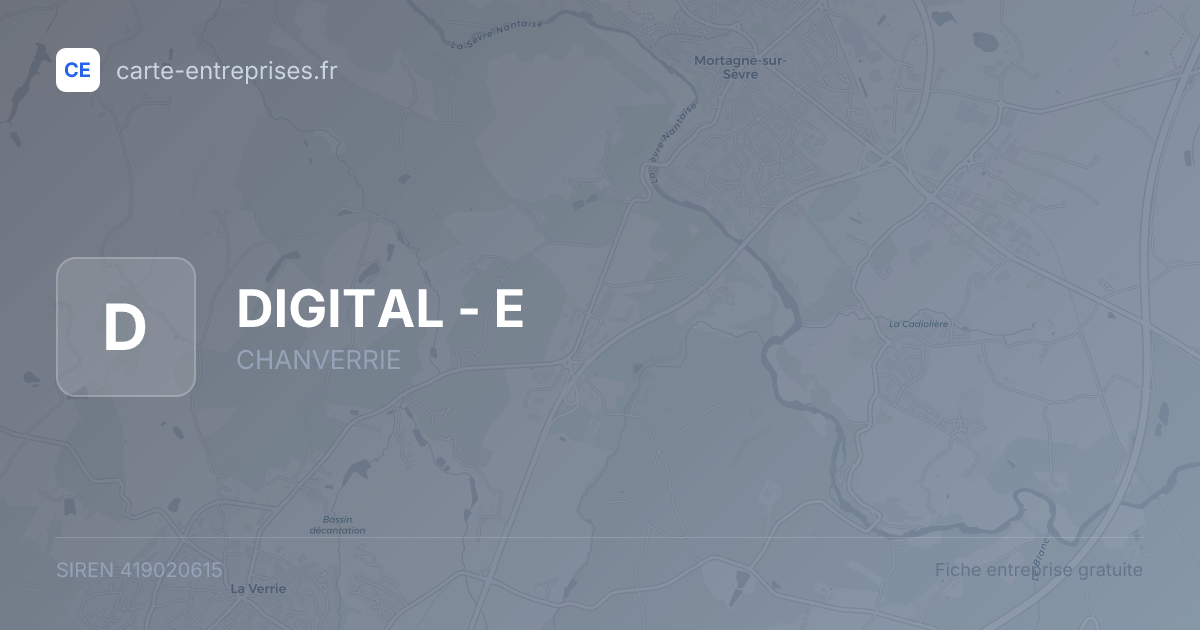 DIGITAL - E — 419020615 — fiche entreprise