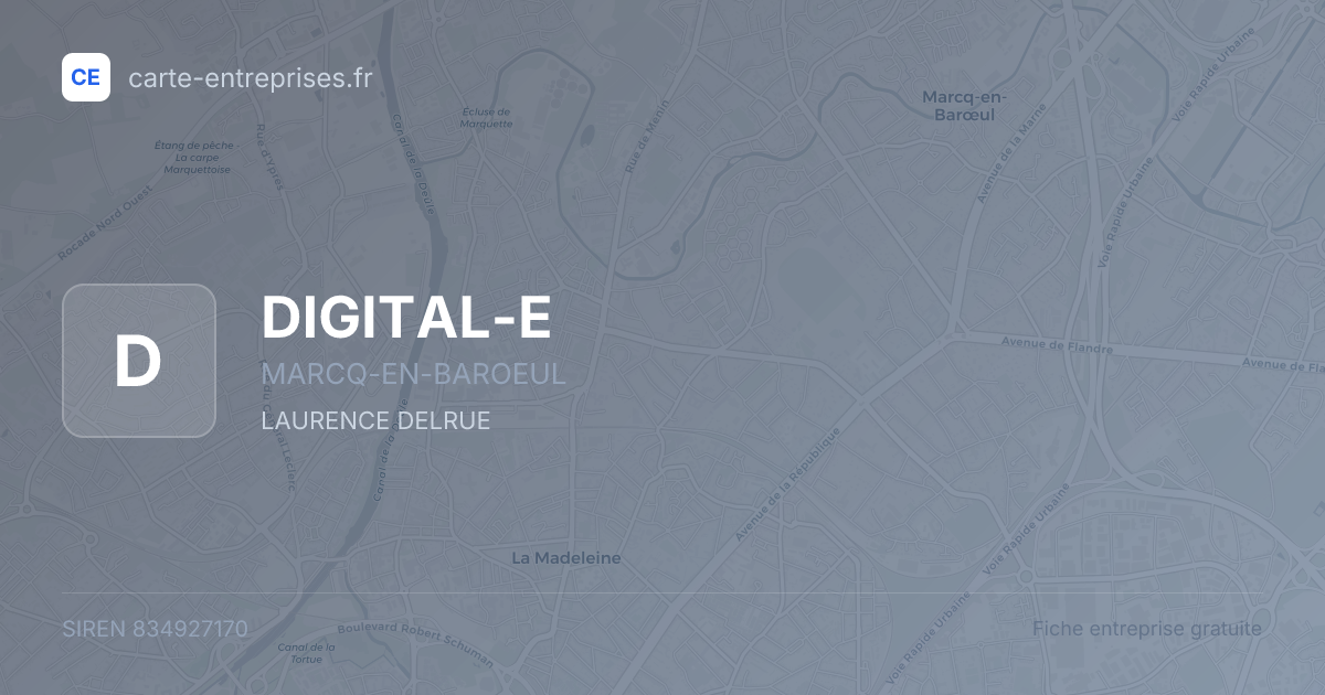 DIGITAL-E — 834927170 — fiche entreprise