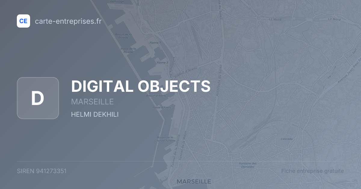 DIGITAL OBJECTS — 941273351 — fiche entreprise