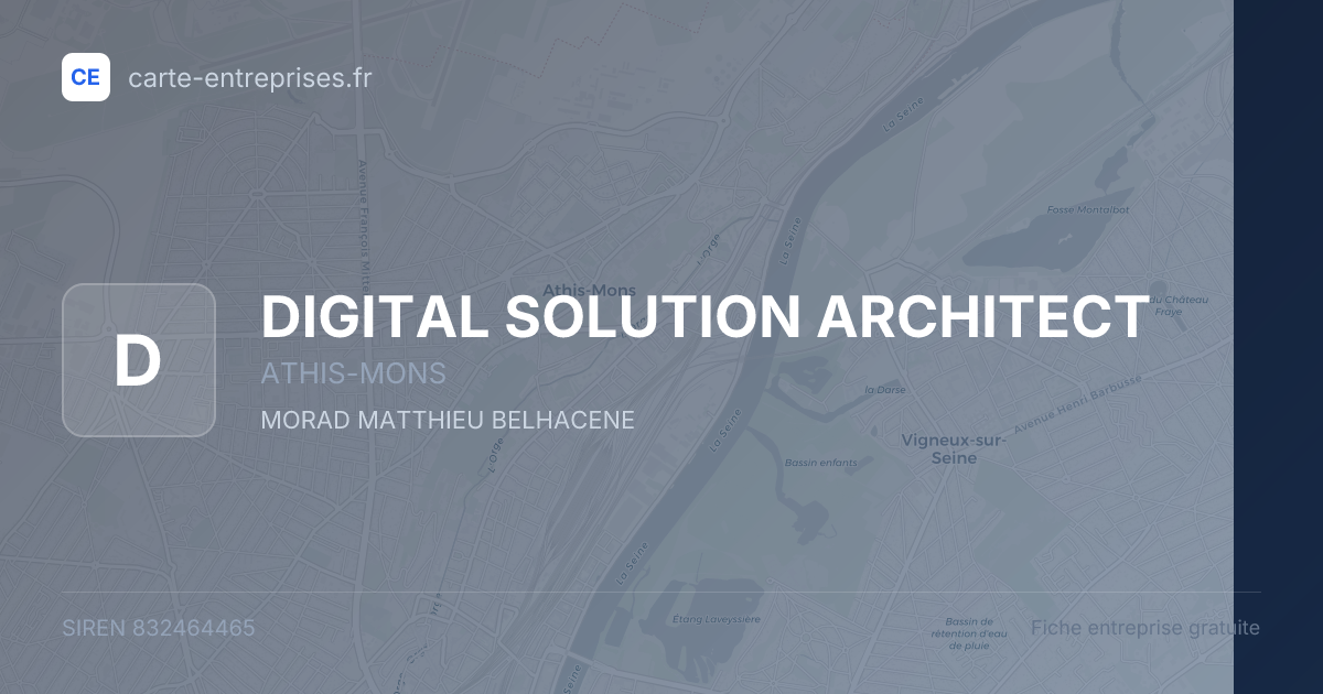 DIGITAL SOLUTION ARCHITECT — 832464465 — fiche entreprise