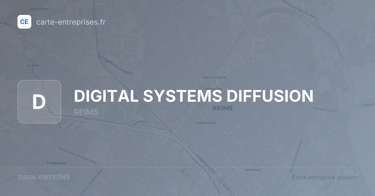 DIGITAL SYSTEMS DIFFUSION — 418310249 — fiche entreprise