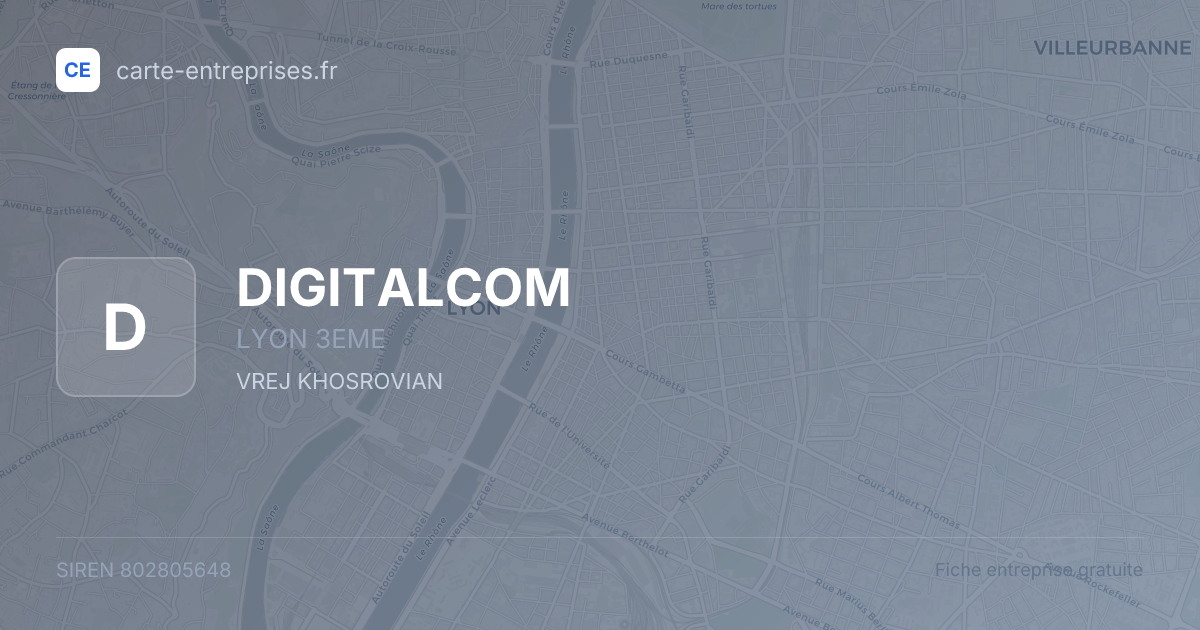 DIGITALCOM — 802805648 — fiche entreprise