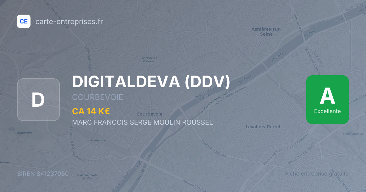 DIGITALDEVA (DDV) — 841237050 — fiche entreprise