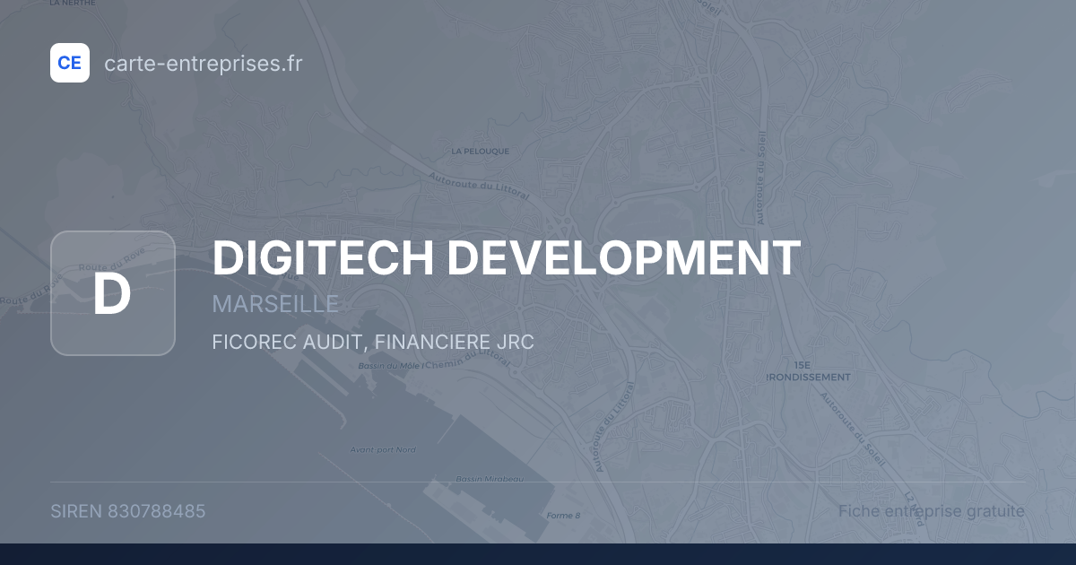 DIGITECH DEVELOPMENT — 830788485 — fiche entreprise