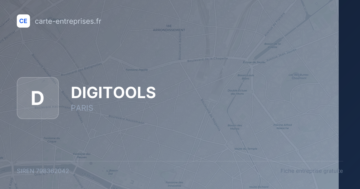 DIGITOOLS — 798362042 — fiche entreprise