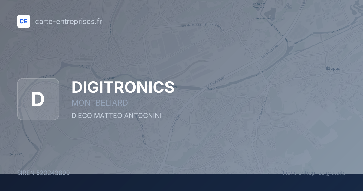 DIGITRONICS — 520243890 — fiche entreprise