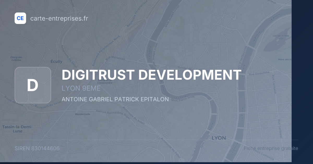 DIGITRUST DEVELOPMENT — 830144606 — fiche entreprise