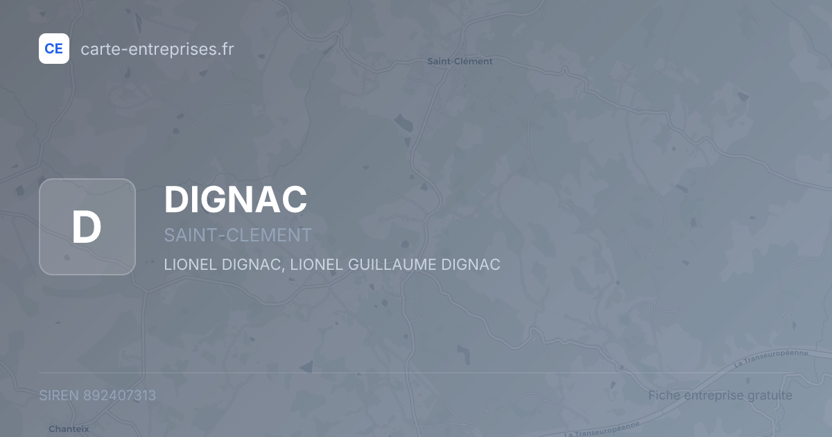 DIGNAC — 892407313 — fiche entreprise