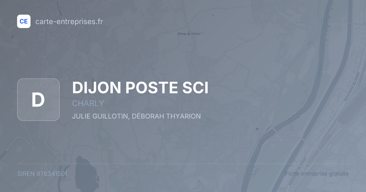 DIJON POSTE SCI — 978341501 — fiche entreprise