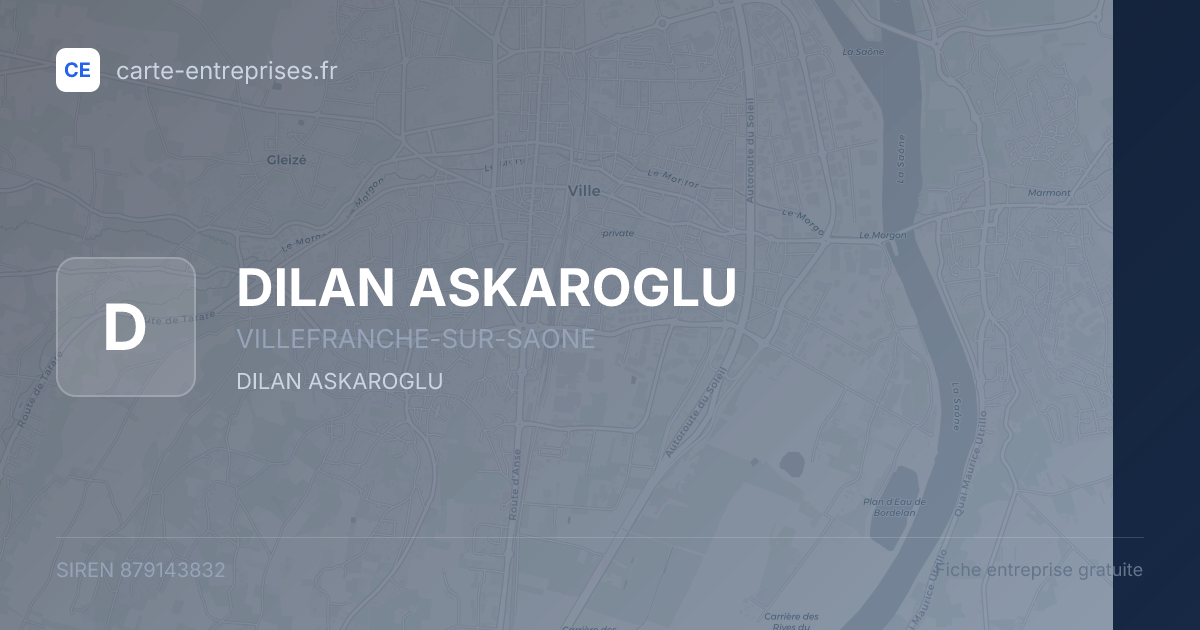 DILAN ASKAROGLU — 879143832 — fiche entreprise