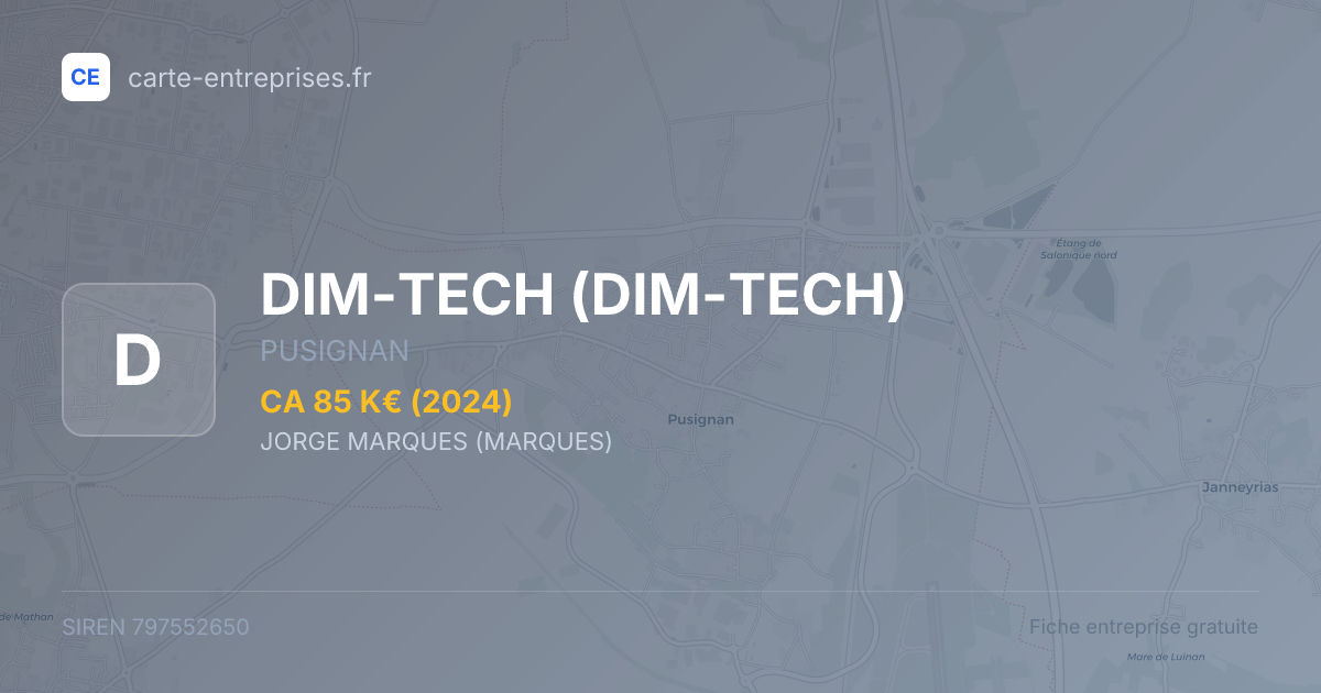 DIM-TECH — 797552650 — fiche entreprise
