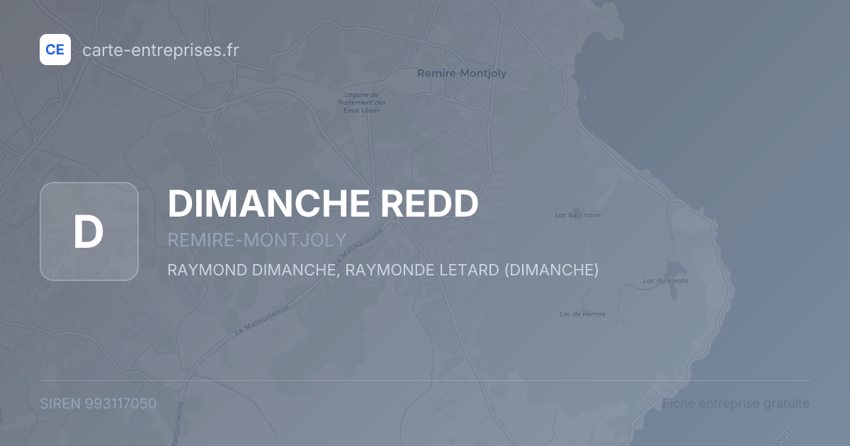 DIMANCHE REDD — 993117050 — fiche entreprise