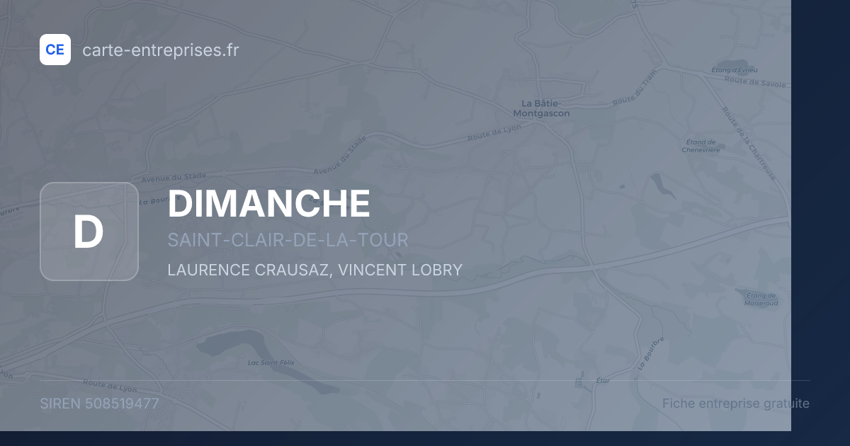 DIMANCHE — 508519477 — fiche entreprise