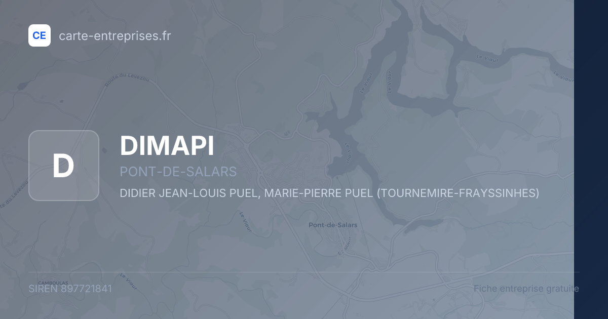 DIMAPI — 897721841 — fiche entreprise