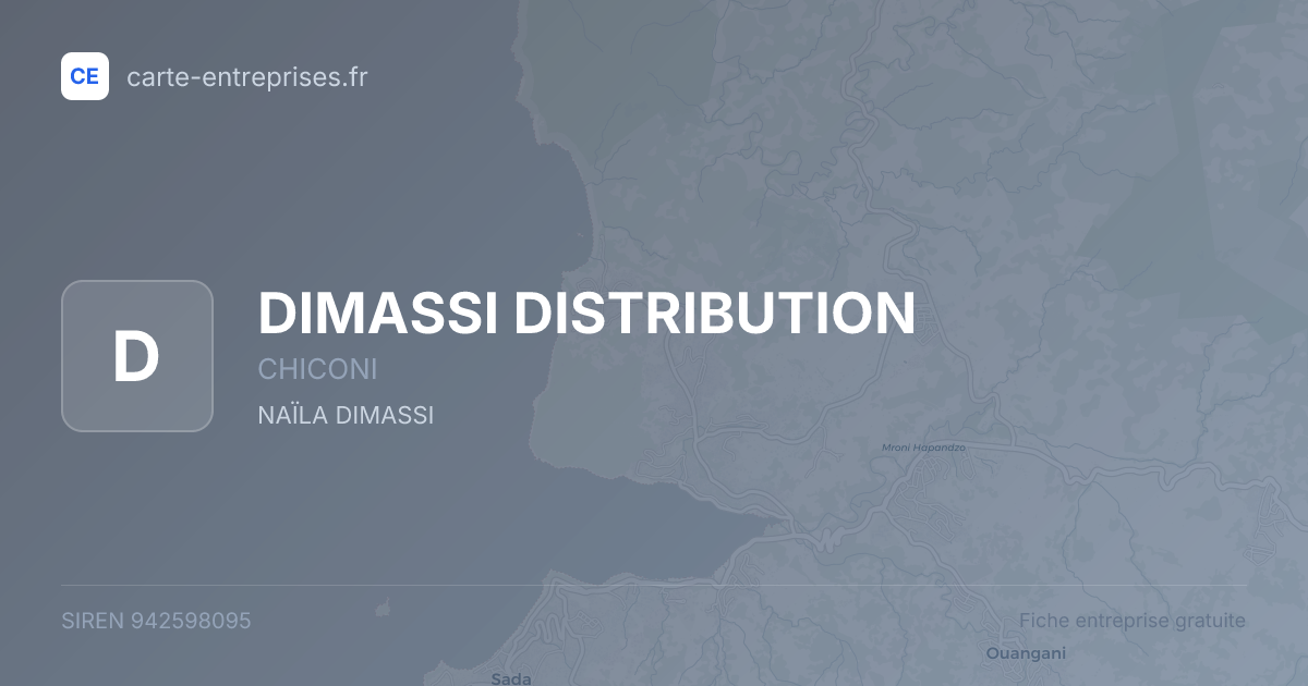 DIMASSI DISTRIBUTION — 942598095 — fiche entreprise