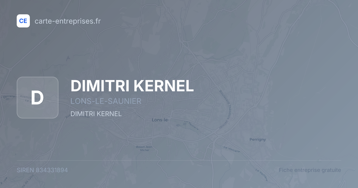 DIMITRI KERNEL — 834331894 — fiche entreprise