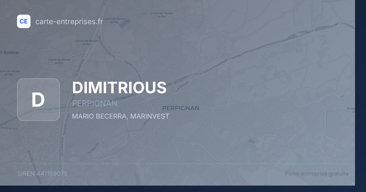 DIMITRIOUS — 441169075 — fiche entreprise