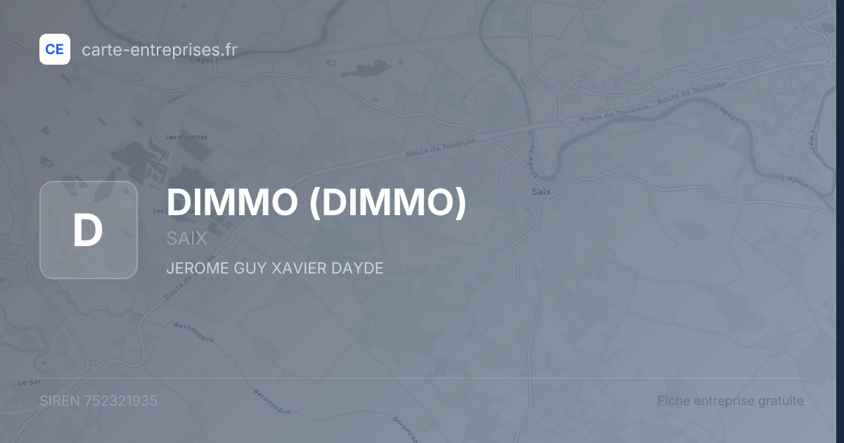 DIMMO — 752321935 — fiche entreprise