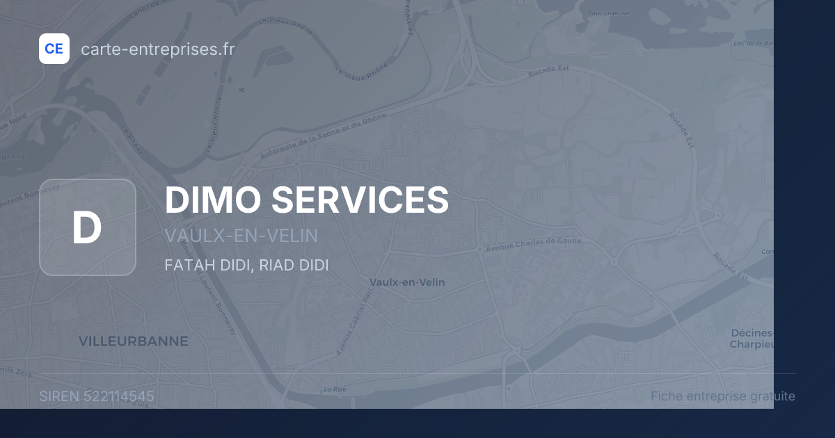DIMO SERVICES — 522114545 — fiche entreprise