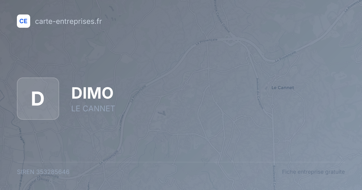 DIMO — 353285646 — fiche entreprise