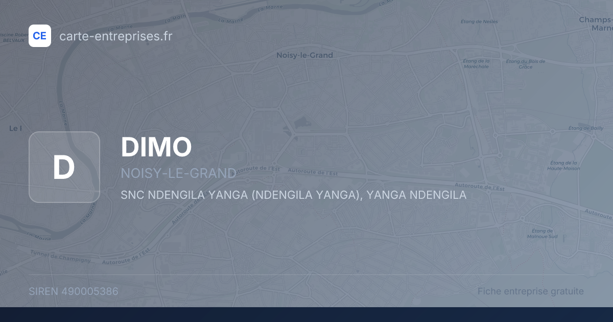 DIMO — 490005386 — fiche entreprise