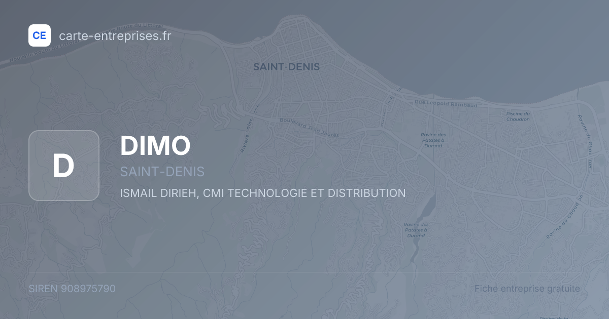 DIMO — 908975790 — fiche entreprise