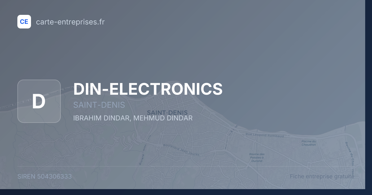 DIN-ELECTRONICS — 504306333 — fiche entreprise