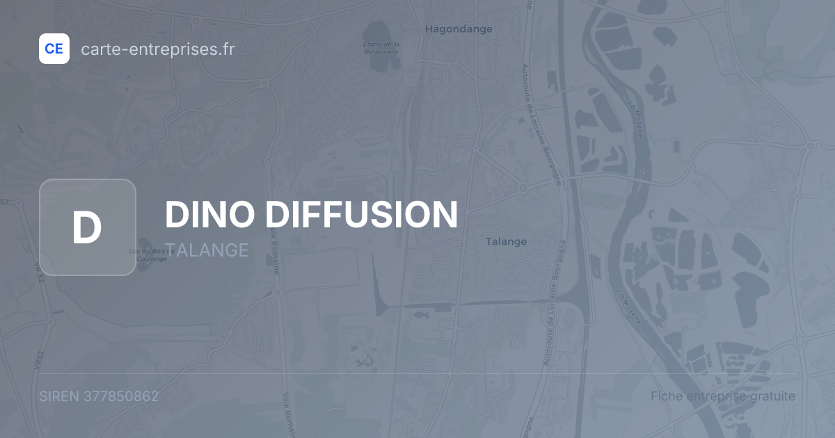 DINO DIFFUSION — 377850862 — fiche entreprise
