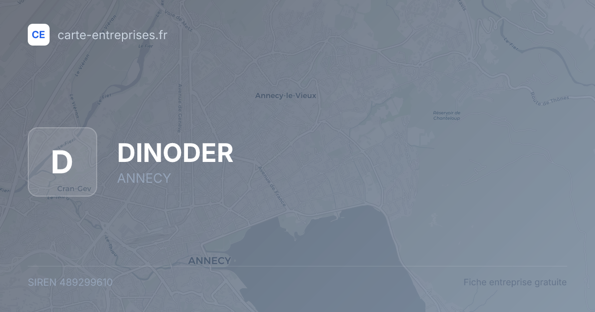 DINODER — 489299610 — fiche entreprise