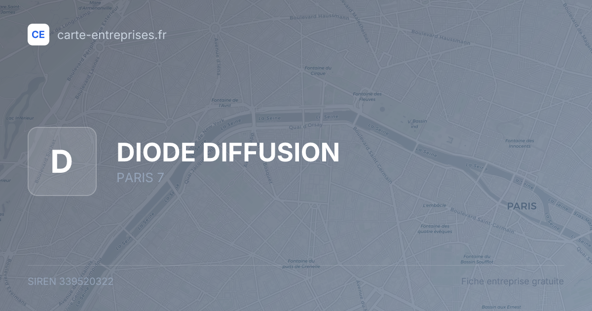 DIODE DIFFUSION — 339520322 — fiche entreprise