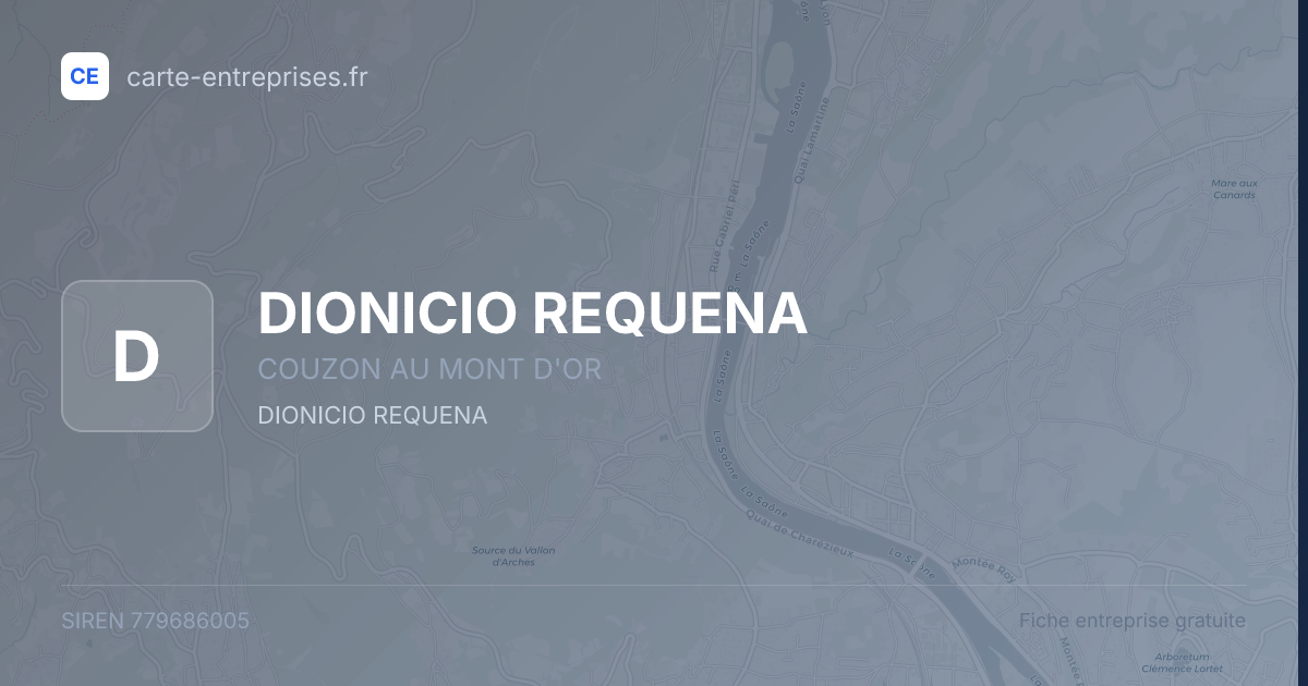 DIONICIO REQUENA — 779686005 — fiche entreprise