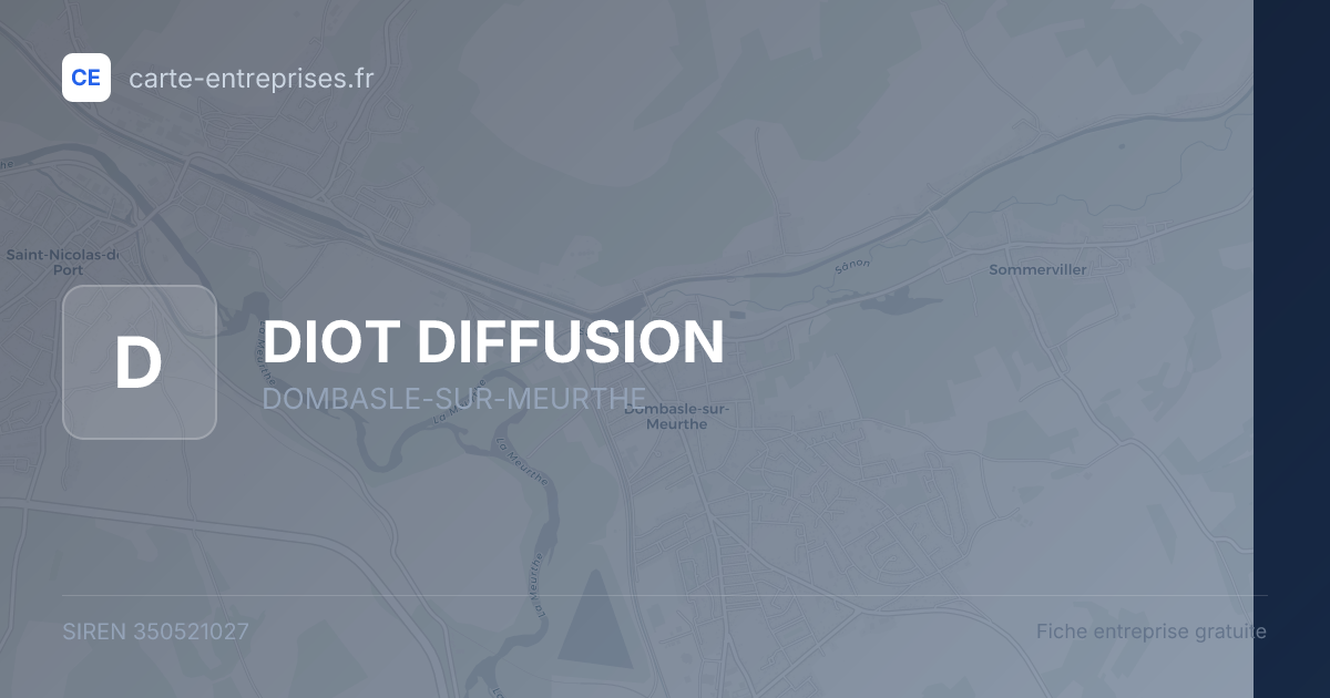 DIOT DIFFUSION — 350521027 — fiche entreprise