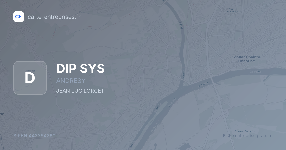 DIP SYS — 443364260 — fiche entreprise