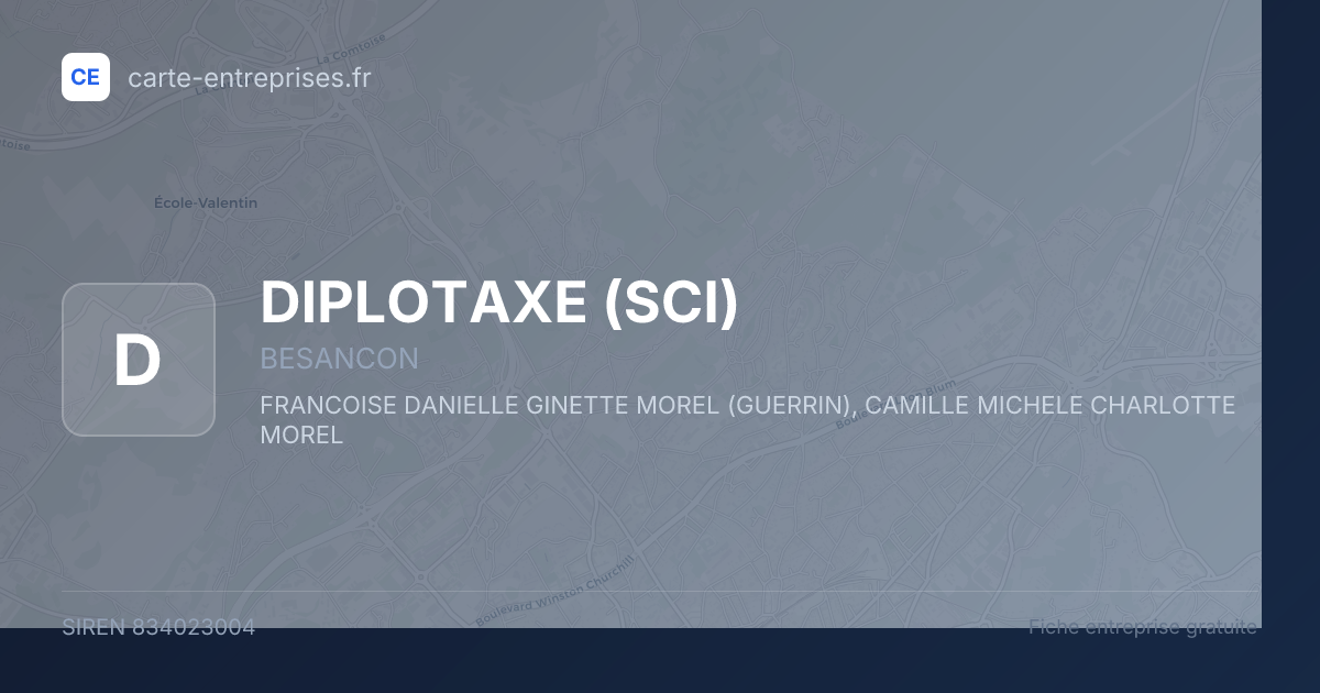 DIPLOTAXE (SCI) — 834023004 — fiche entreprise